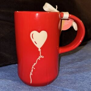 Rae Dunn Mug, NWT, BE MINE ❤️, Red w/white letters